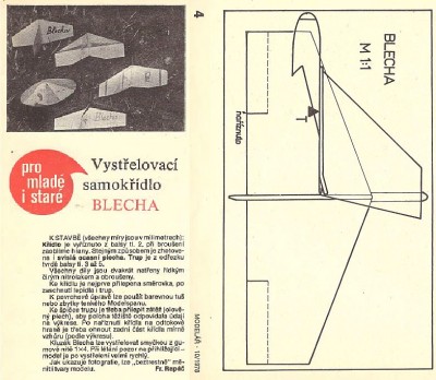 BLECHA-vystřelovací kluzák - Modelář 10-1978.jpg